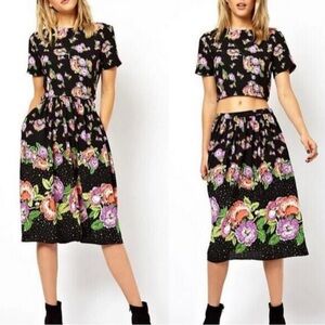 ASOS Floral Skirt Set